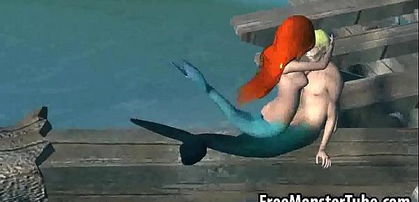  3D Little Mermaid babe Ariel gets fucked hard3-high 2